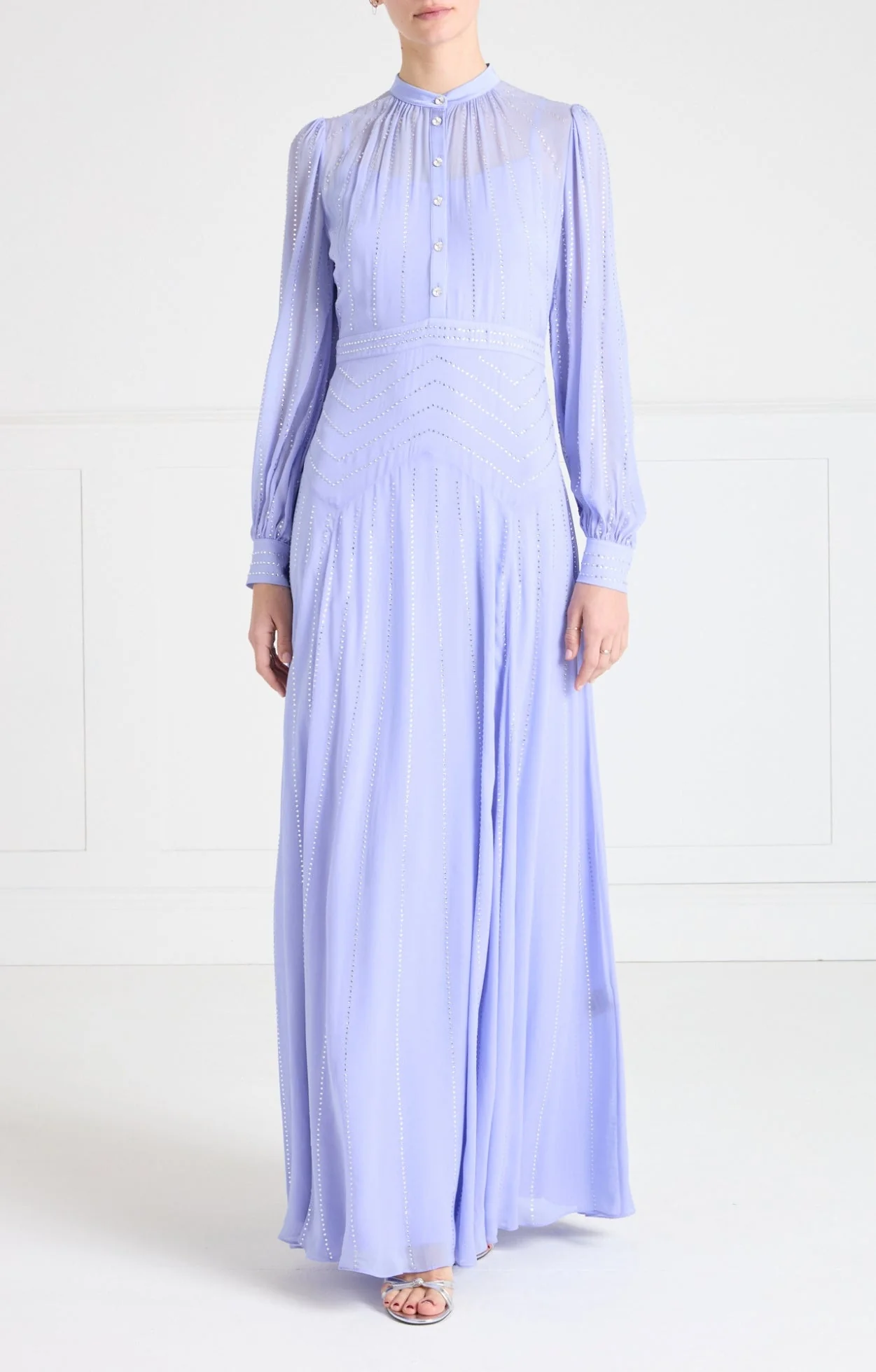 Villanelle Full-Length Dress - Lavender Blue - Image 2