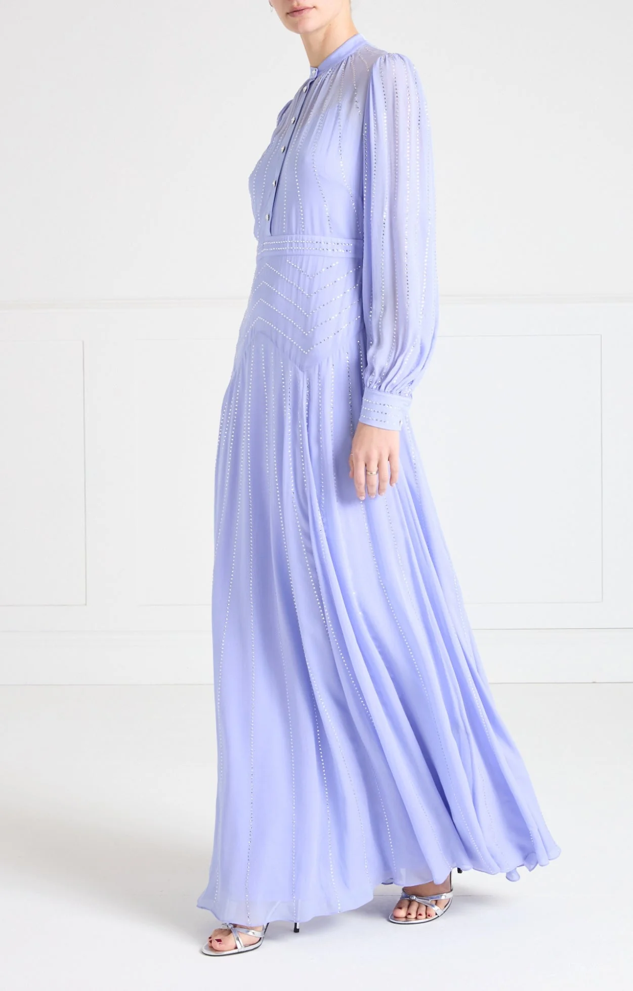 Villanelle Full-Length Dress - Lavender Blue - Image 4