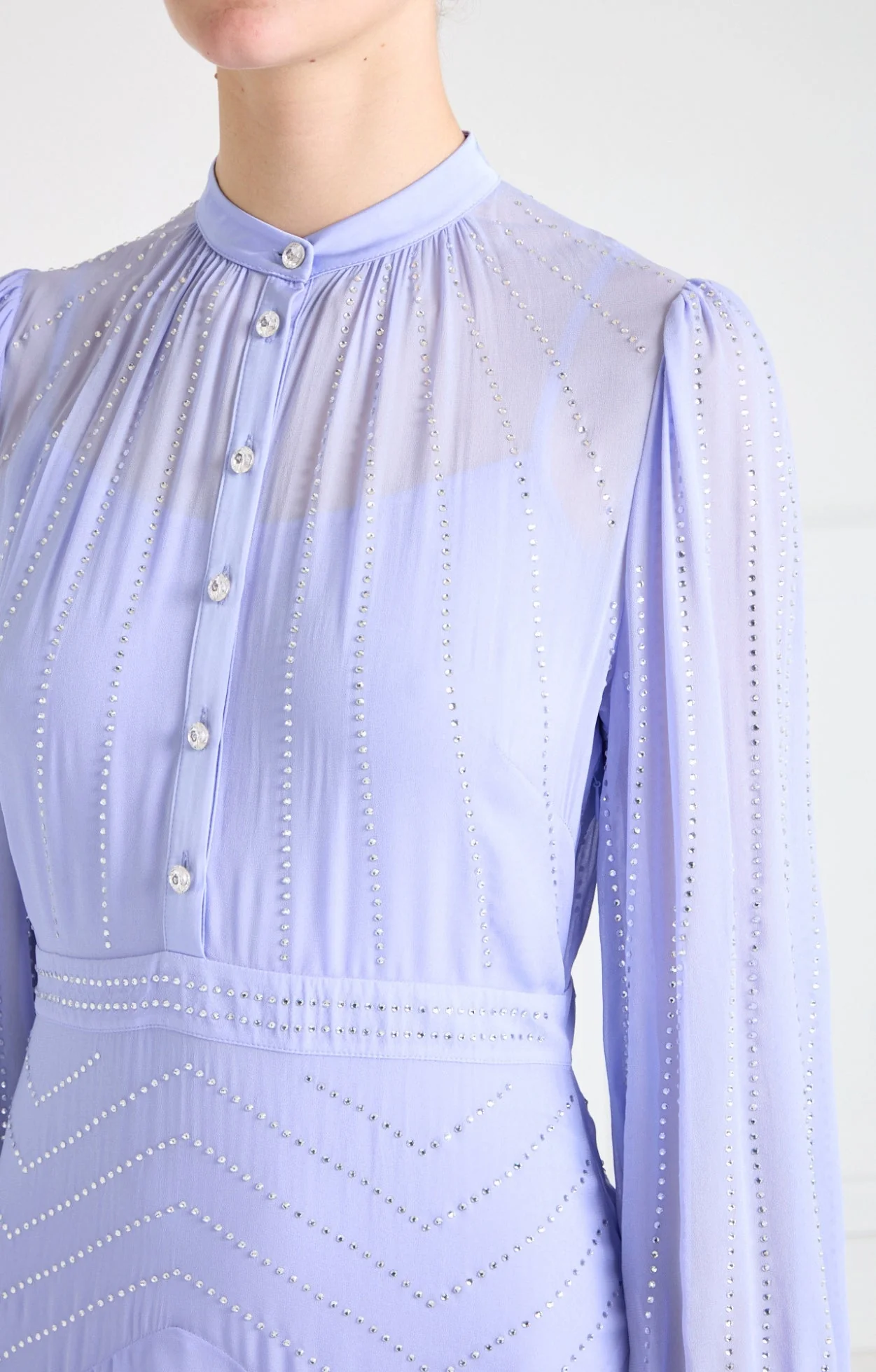 Villanelle Full-Length Dress - Lavender Blue - Image 8