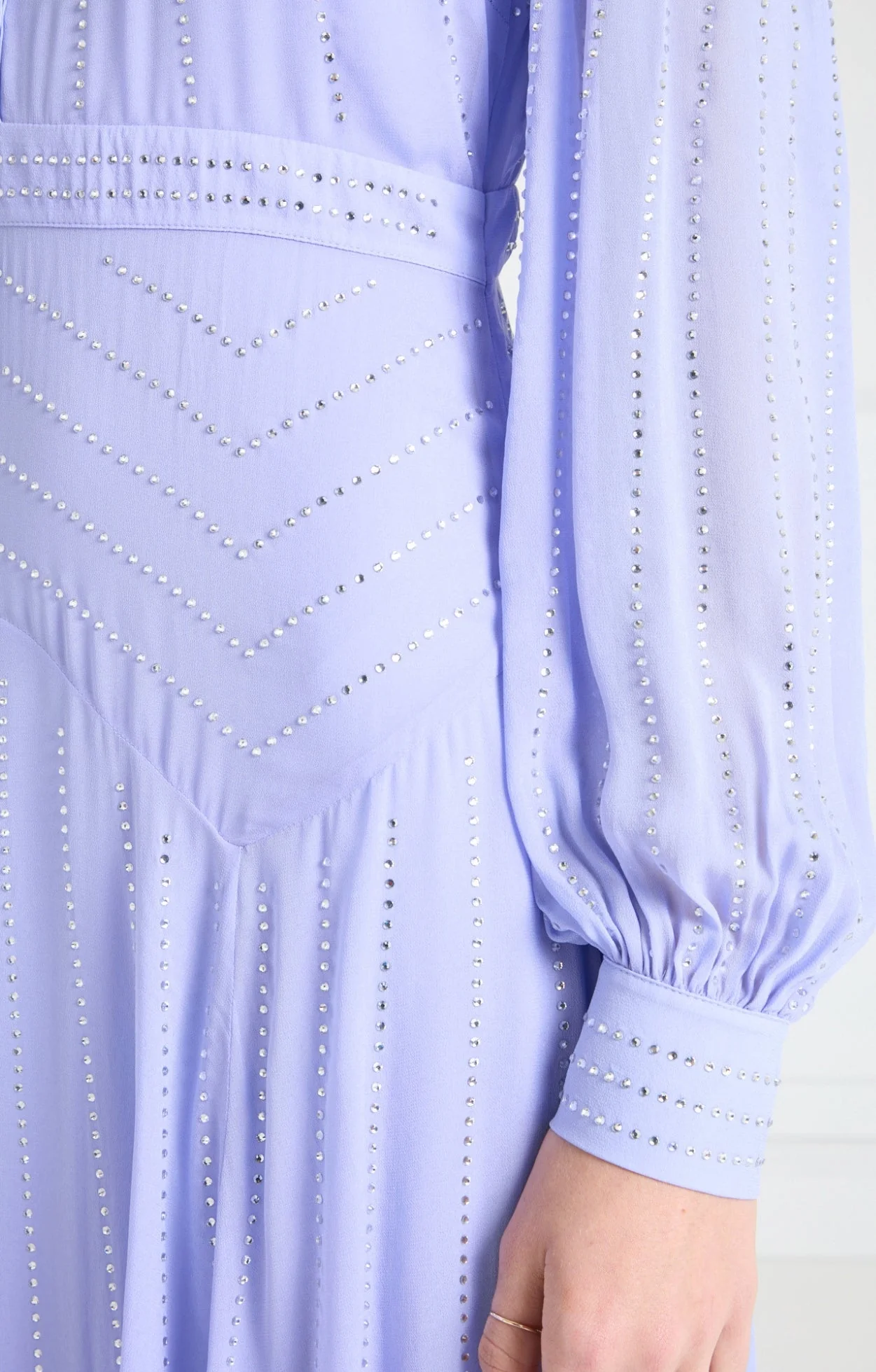 Villanelle Full-Length Dress - Lavender Blue - Image 9