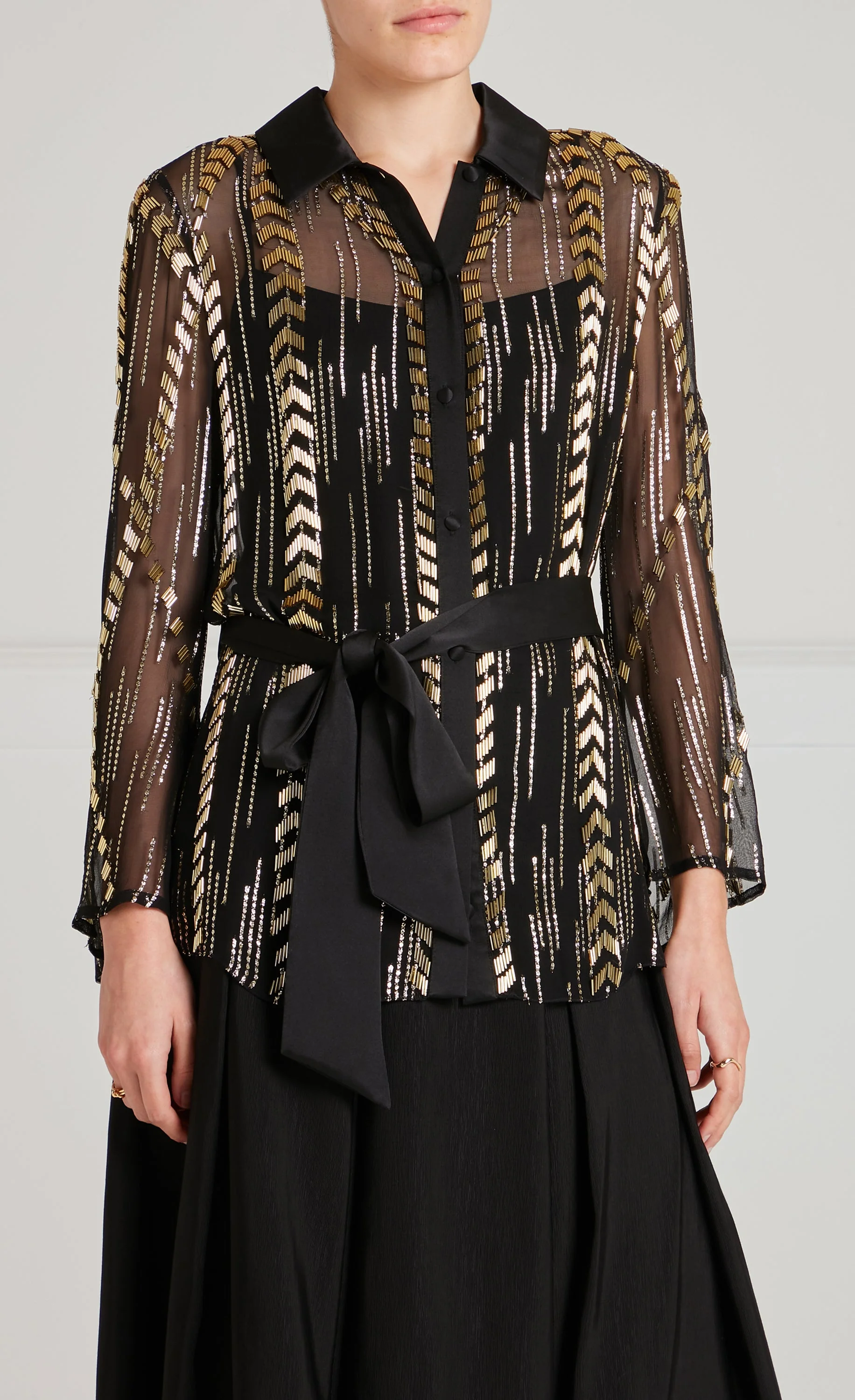 Viola Shirt - Black - Image 2