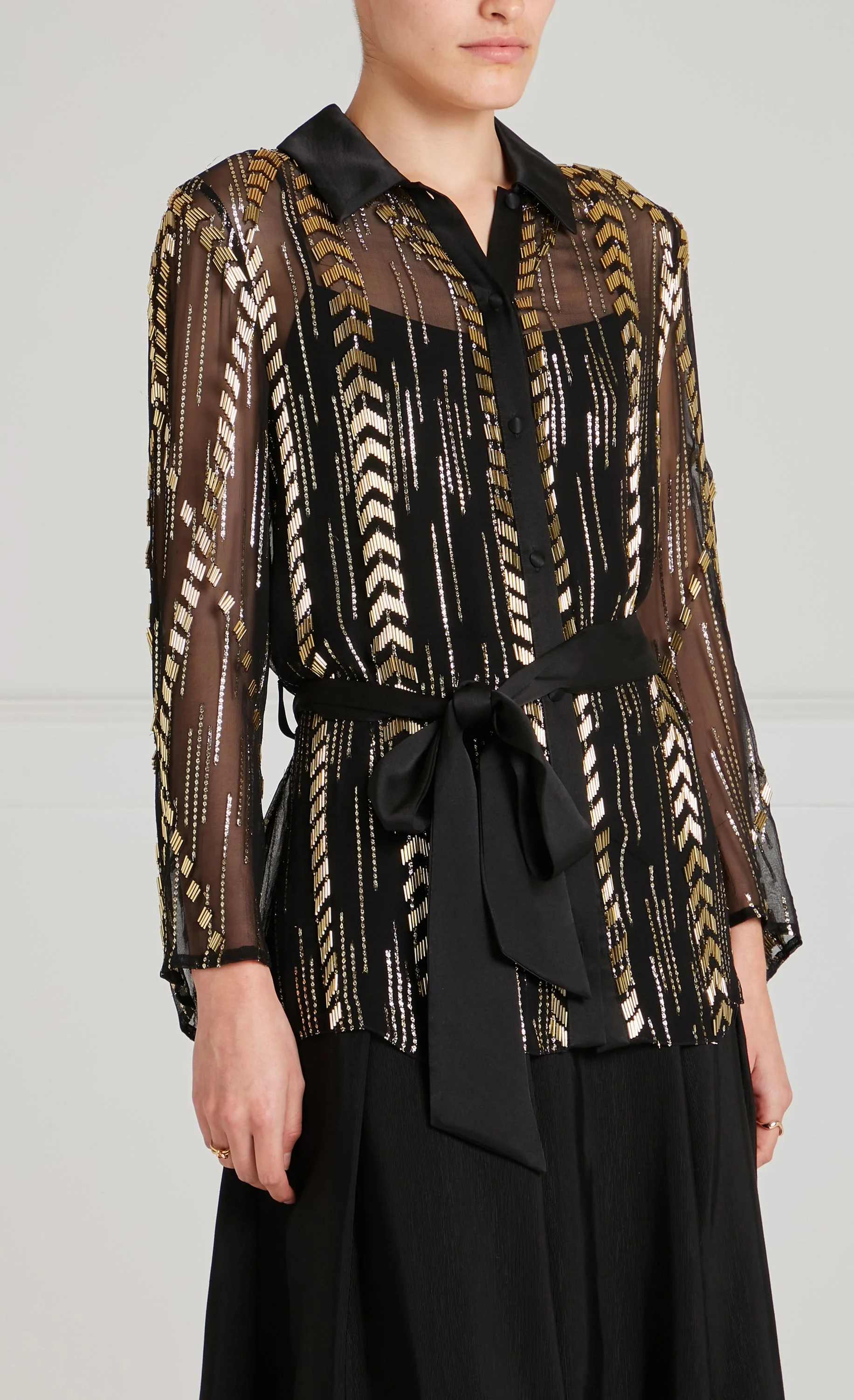 Viola Shirt - Black - Image 5