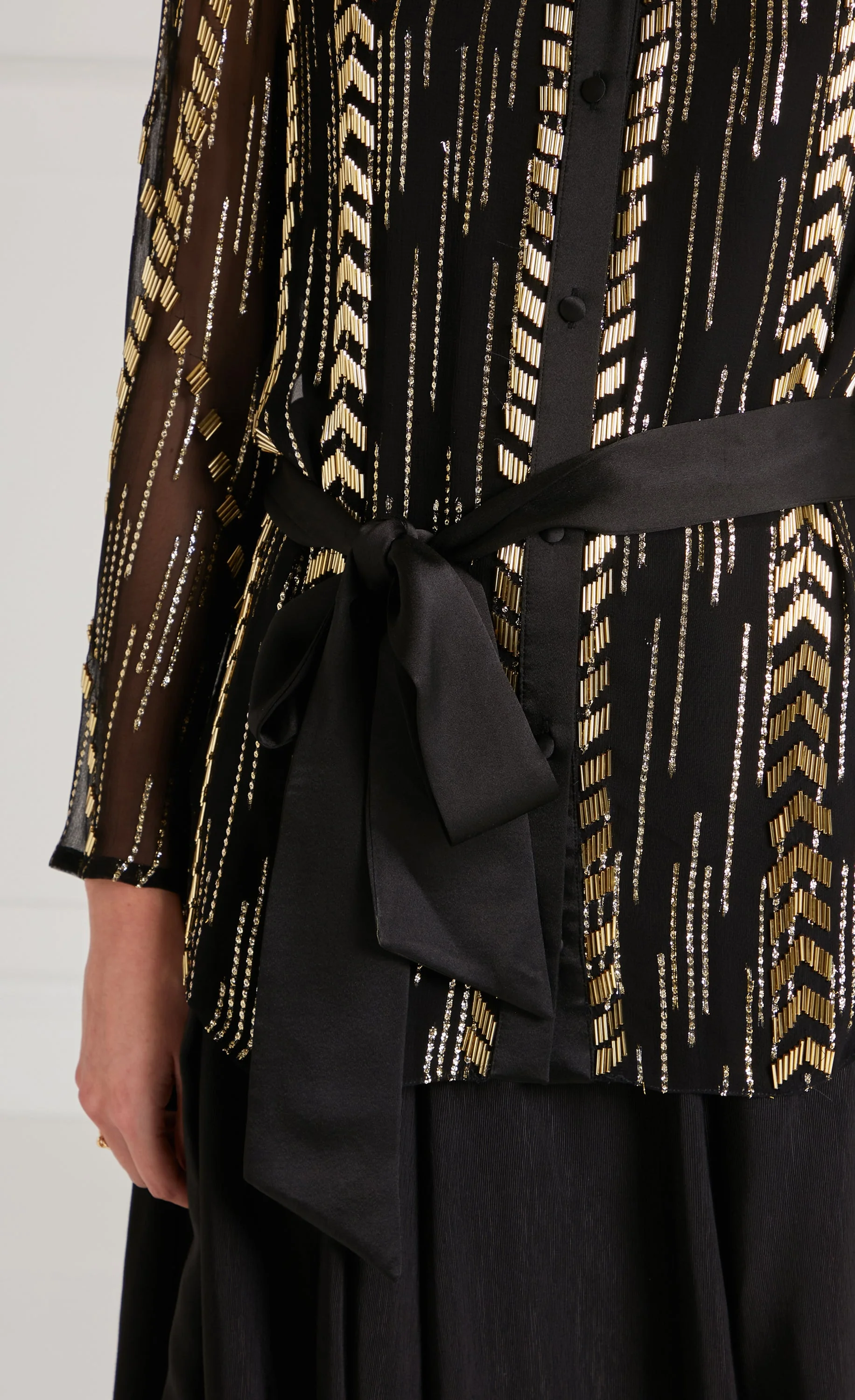 Viola Shirt - Black - Image 9