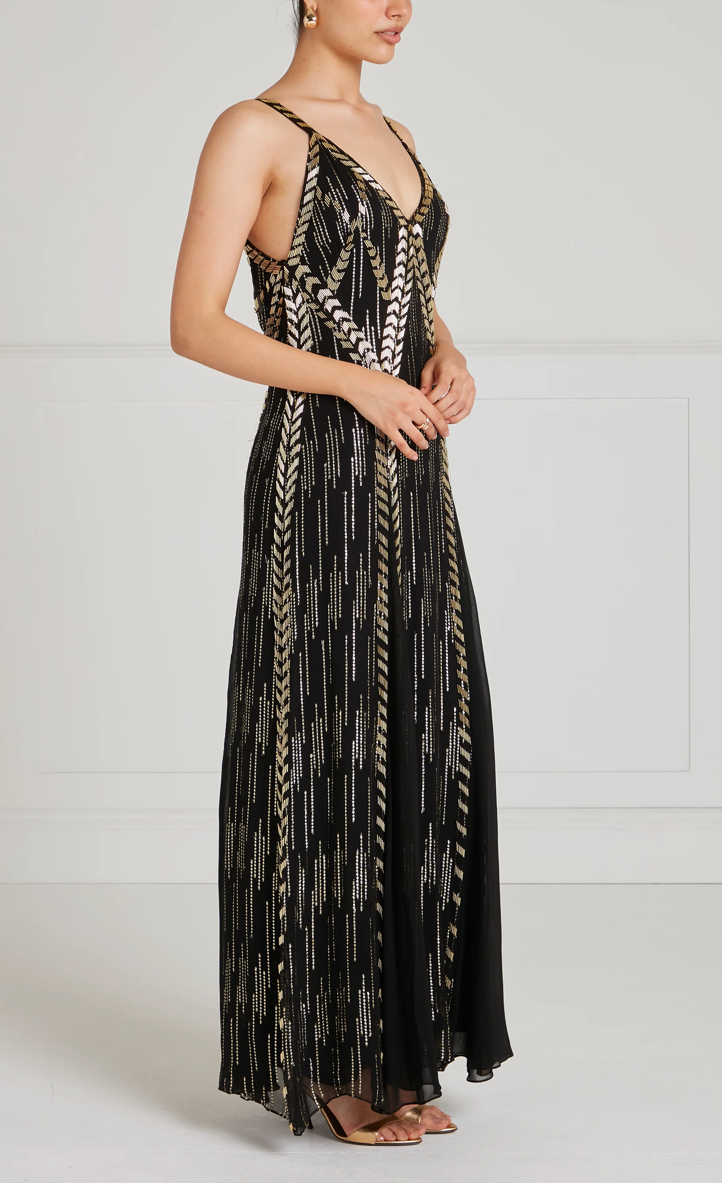 Viola Strappy Dress - Black - Image 3