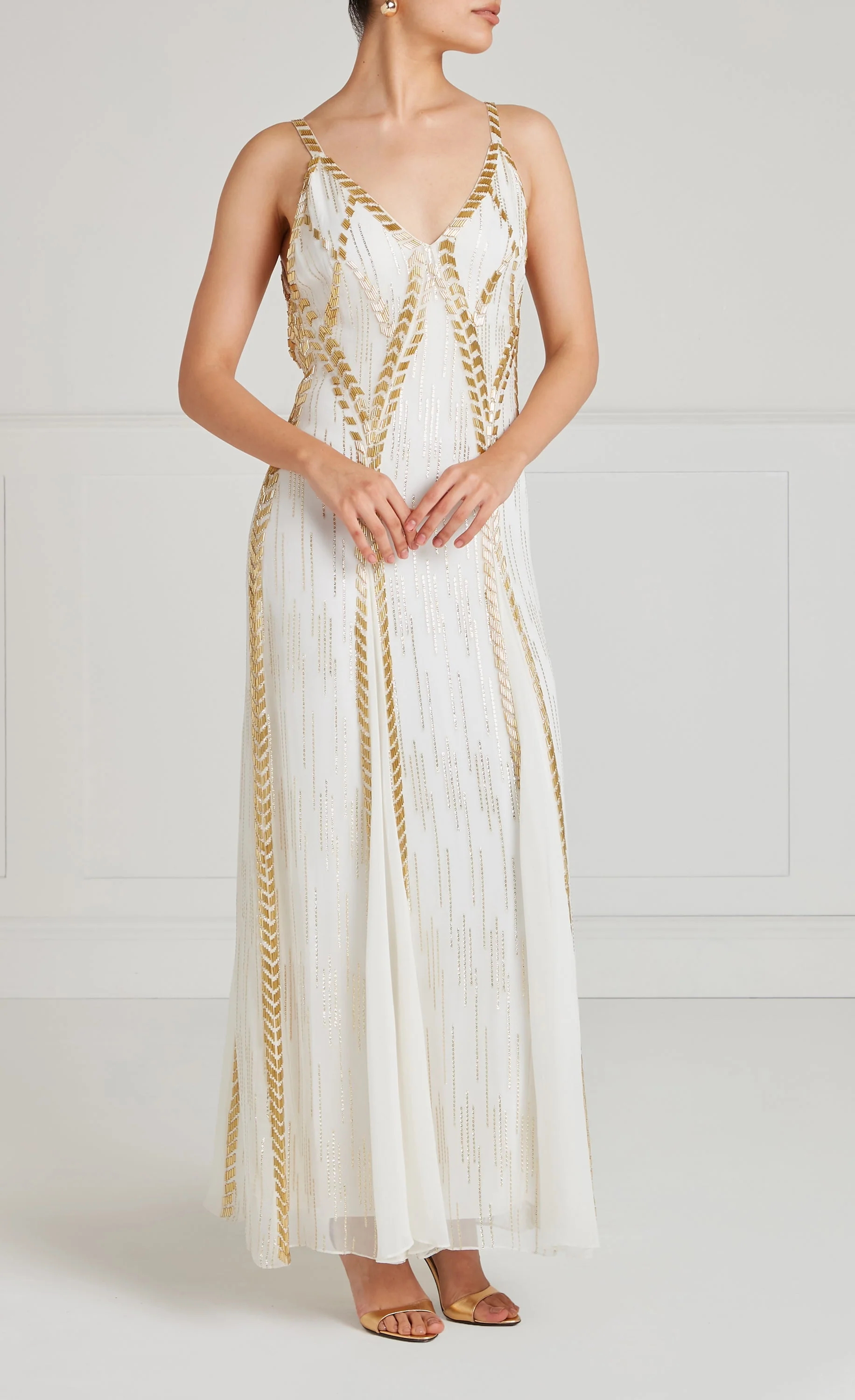 Viola Strappy Dress - Ivory - Image 2