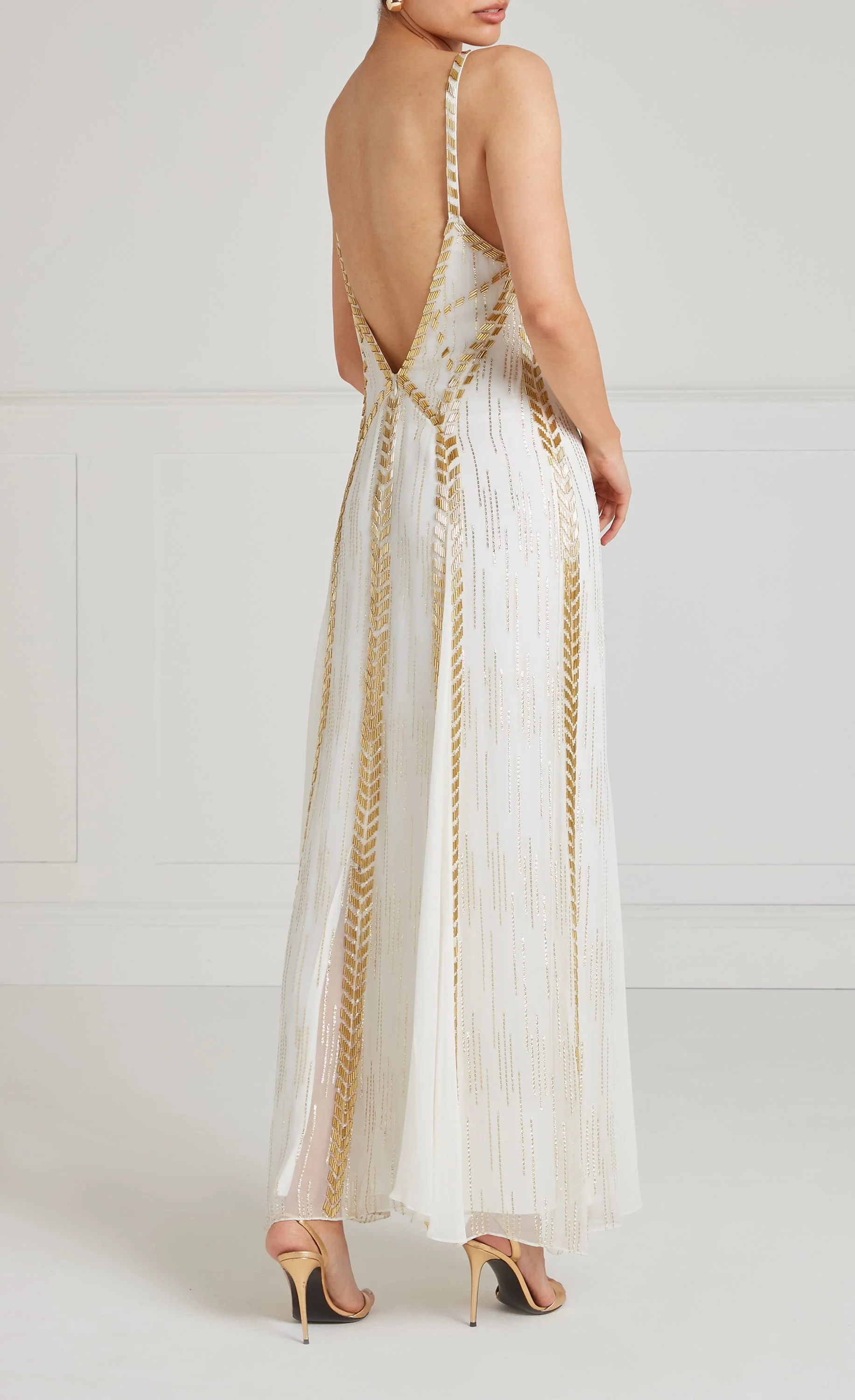 Viola Strappy Dress - Ivory - Image 3