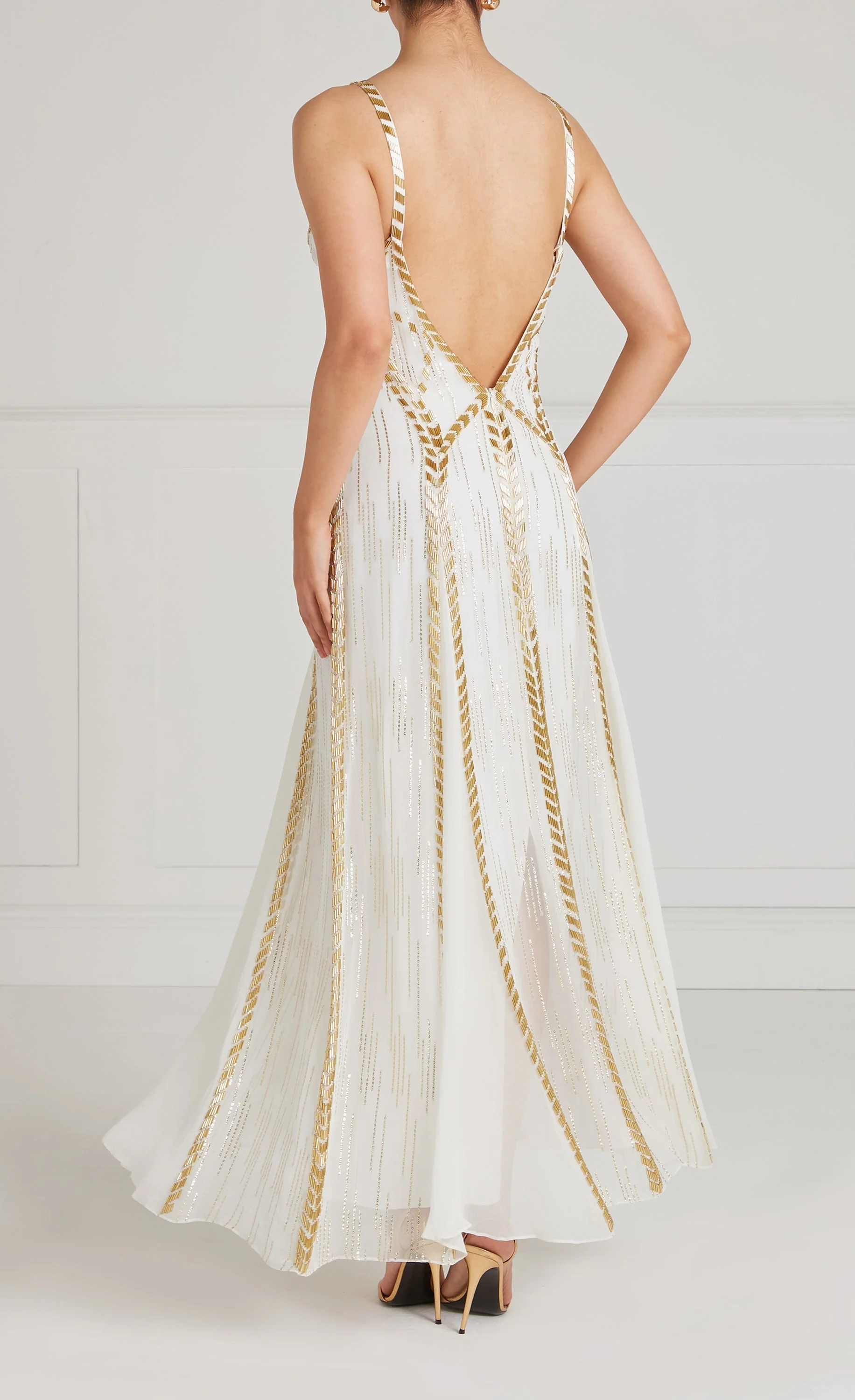 Viola Strappy Dress - Ivory - Image 4