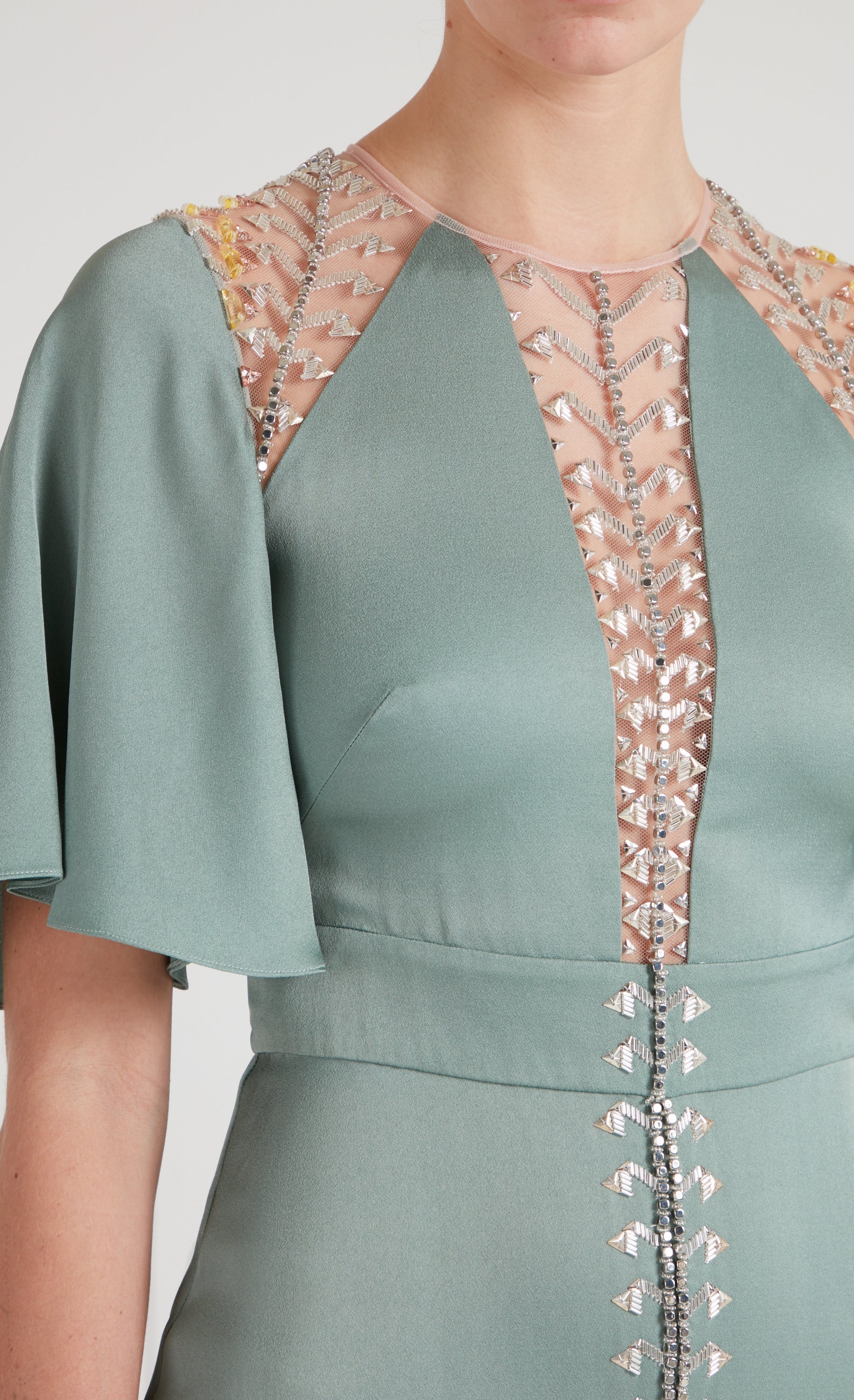 Wildlife Cocktail Dress - Jade Green - Image 6