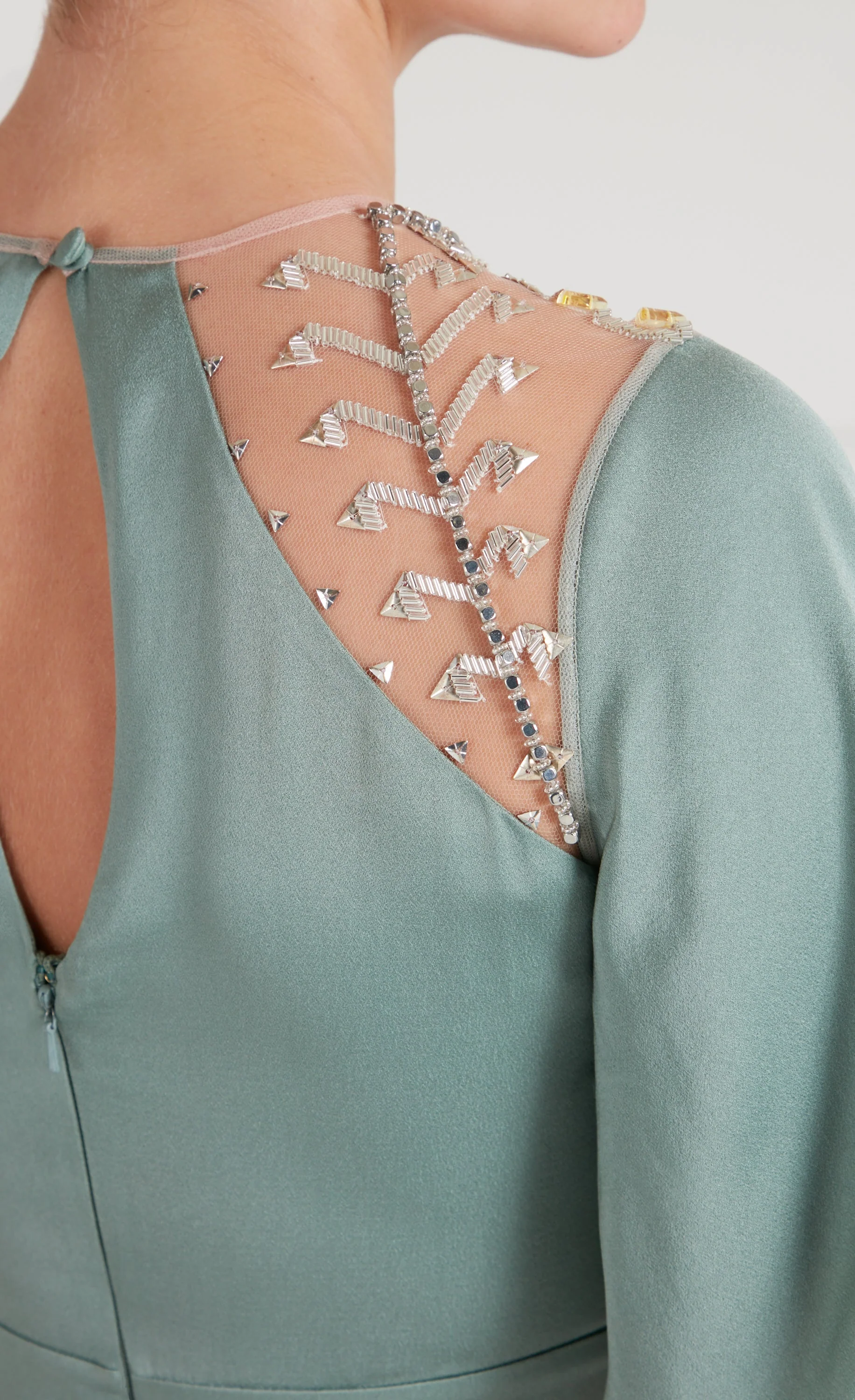 Wildlife Cocktail Dress - Jade Green - Image 7
